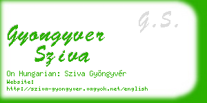 gyongyver sziva business card